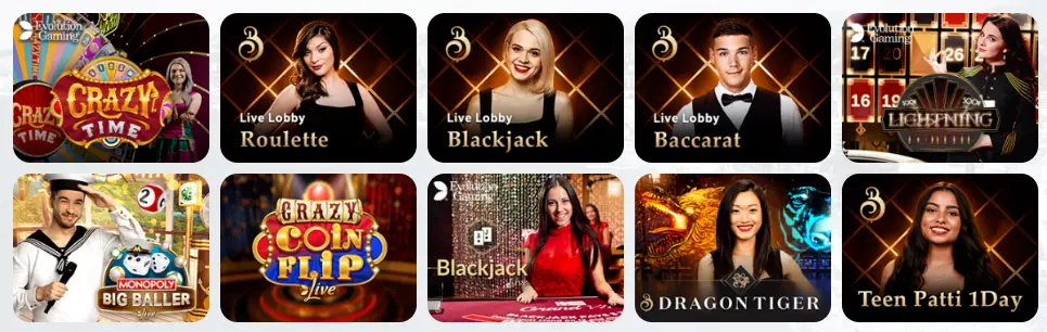 Jeux de casino en direct Spinoli Casino