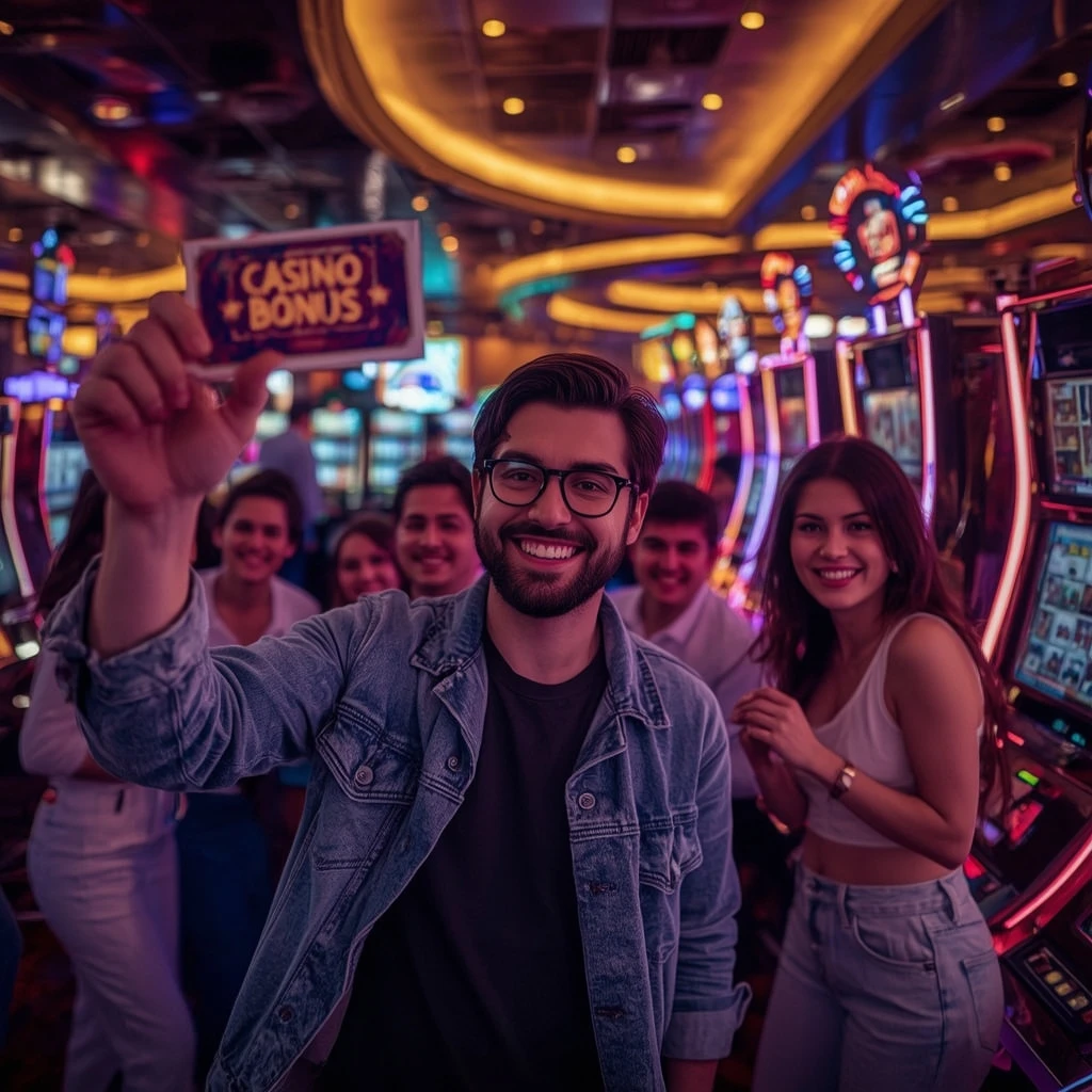 une personne tenant un bonus de Spinoli Casino
