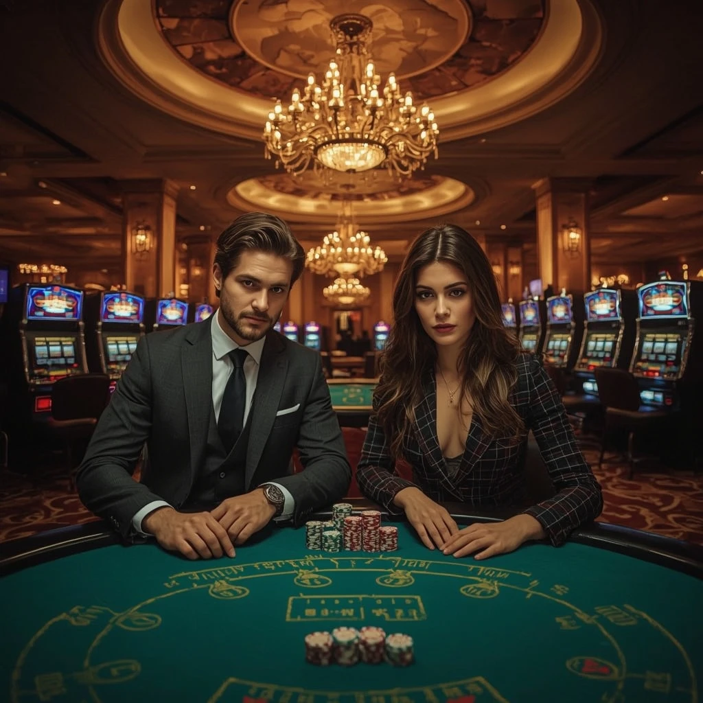 Deux joueurs de poker dans un Spinoli Casino